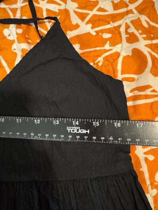 A New Day Women's Seersucker Maxi A-Line Dress in Black - Picture 5 of 5